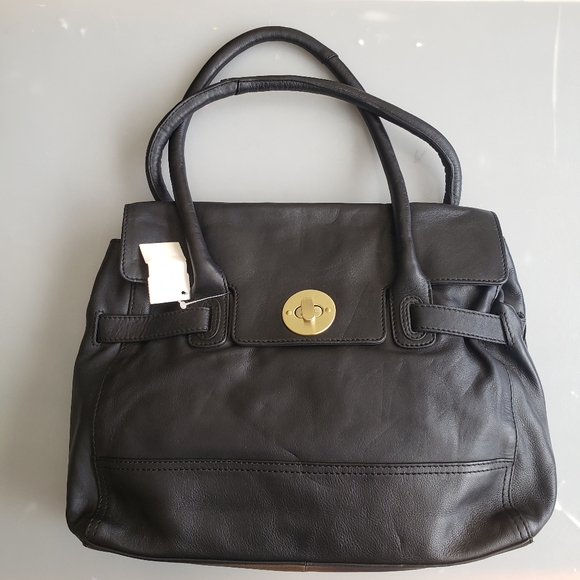 Rocha John Rocha Black Leather Handbag - Picture 6 of 11